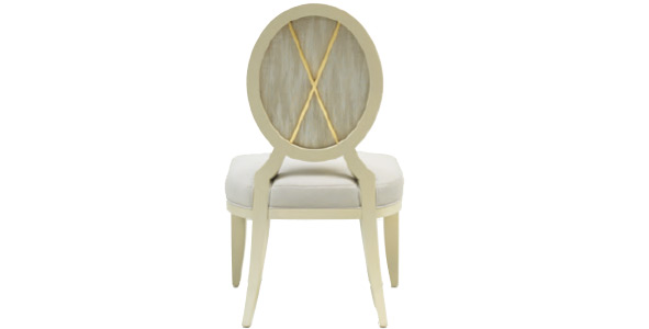 oval x-back dining side chair 3440G: Baker