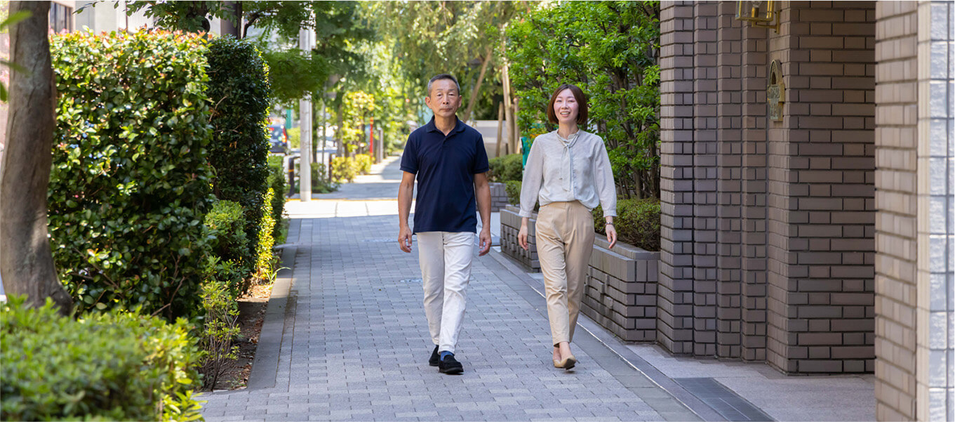 六番町の街並み