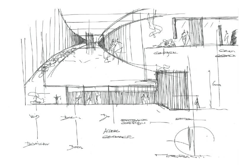 グエナエル・ニコラ氏による計画スケッチ図
