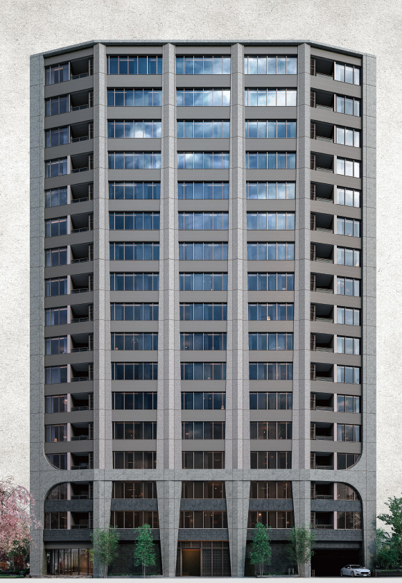 外観（立面）完成予想CG