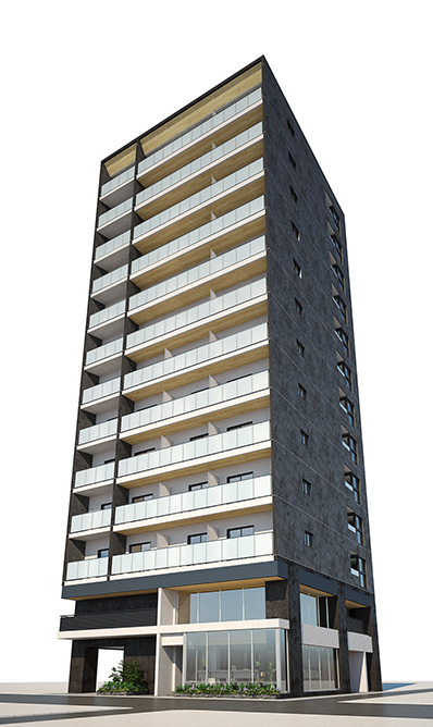 The Parkhabio SOHO 大手町 外観完成予想パース