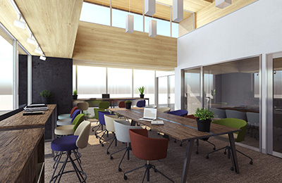 The Parkhabio SOHO 大手町 コワーキングスペース完成予想パース