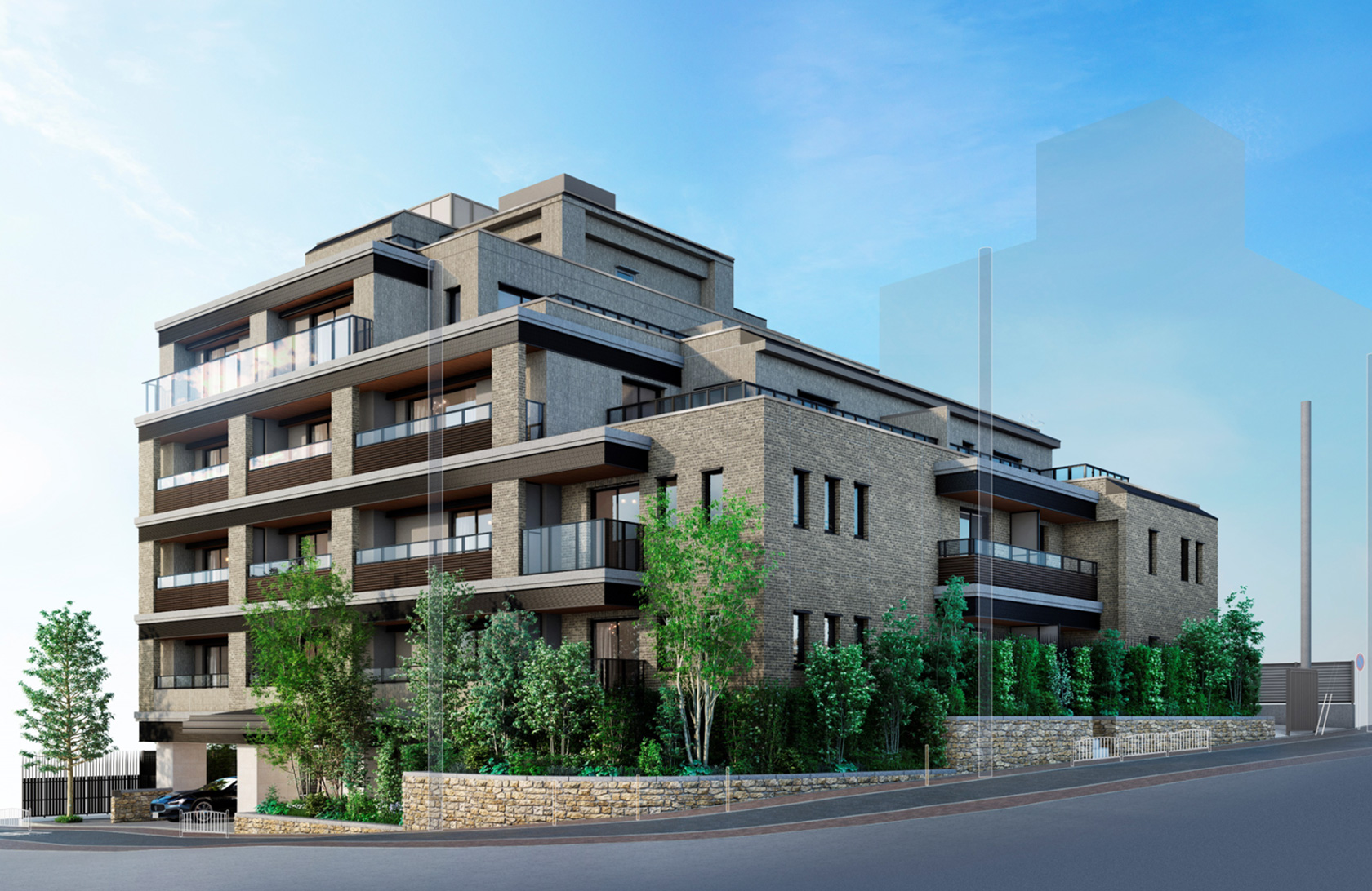 ザ・パークハウス 広尾　外観完成予想CG