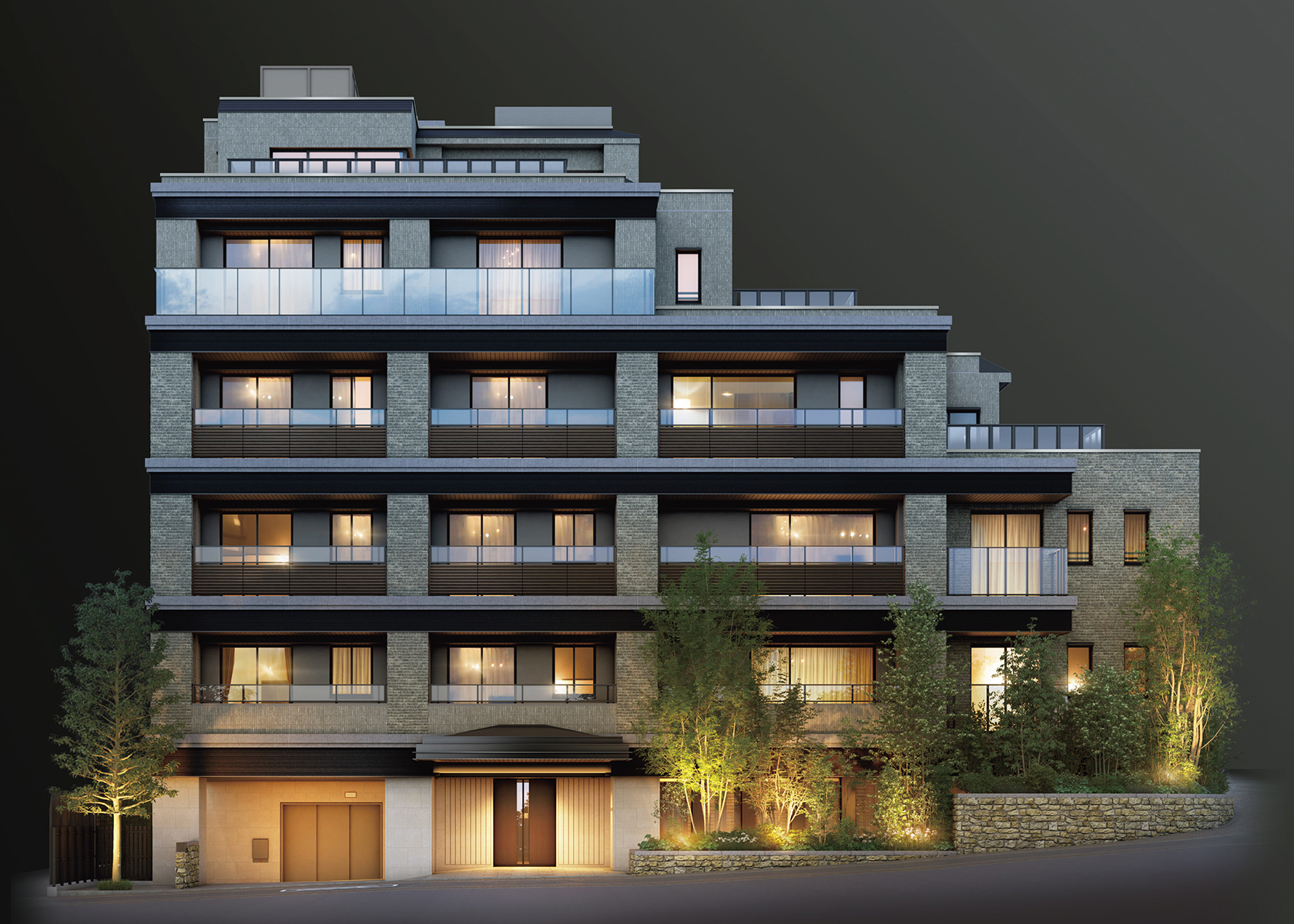 ザ・パークハウス 広尾　外観完成予想CG