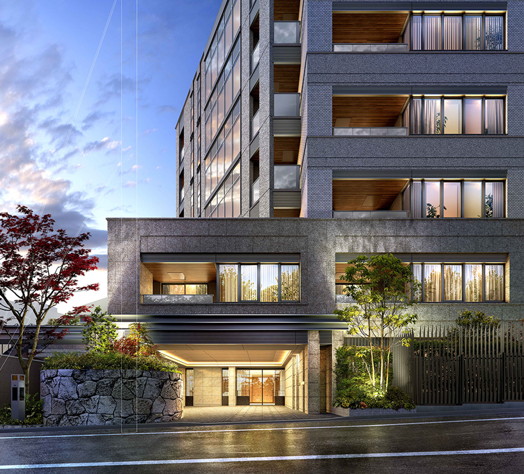 ザ・パークハウス 広尾 外観完成予想CG