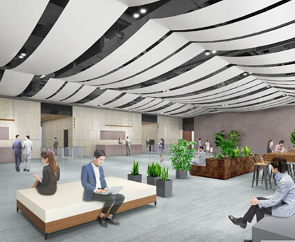 2階オフィスエントランス完成予想CG