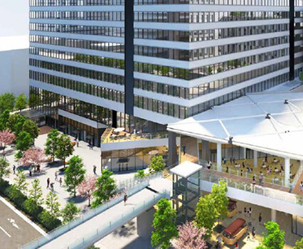 歩行者デッキ完成予想CG