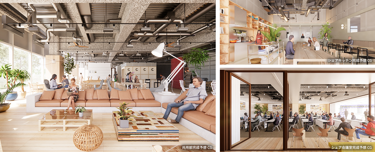 上記3点：インキュベーション施設完成予想CG