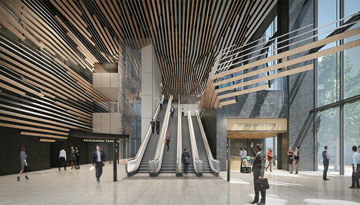 1Fビルエントランス完成予想CG