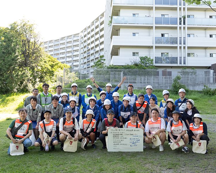 防災訓練スタッフ集合写真