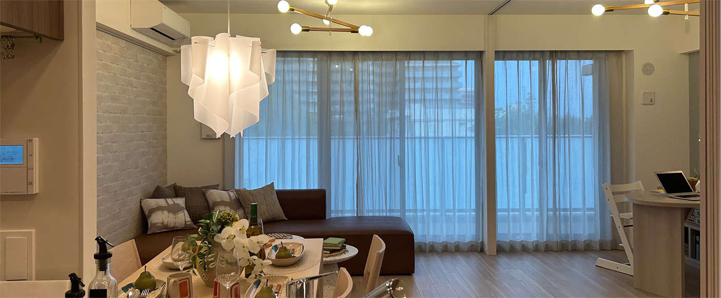 B69Aタイプモデルルーム リビング・ダイニング