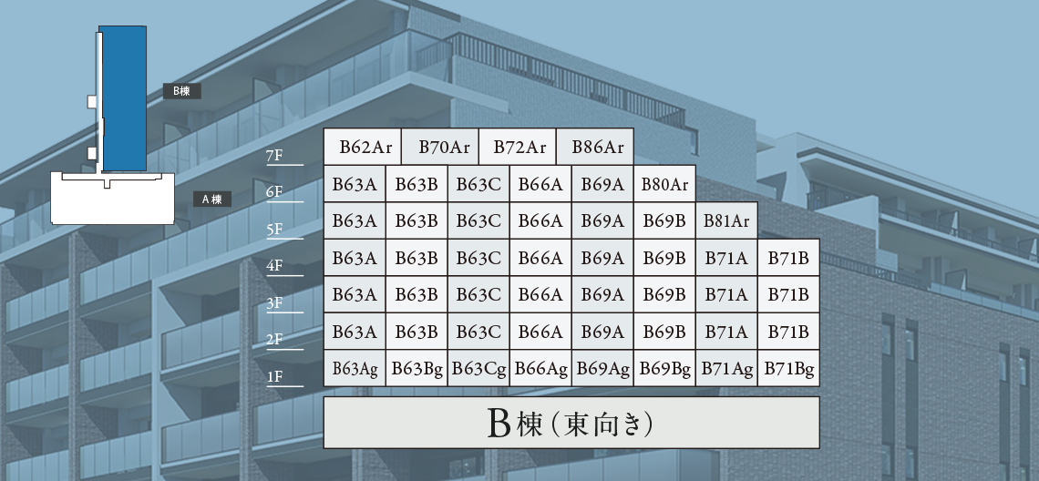 エアリーマークス住戸位置図