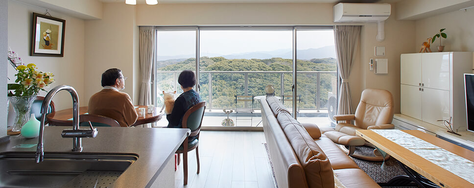 二人のセカンドライフのために福岡でマンションを購入。環境の良さと利便性に感激の新生活。