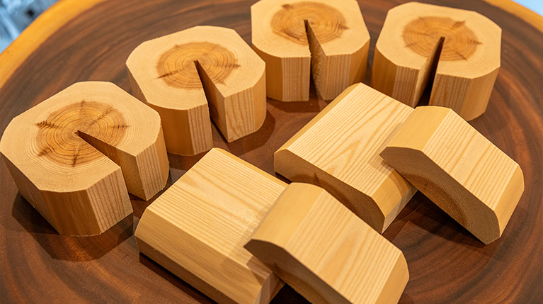 「みやこ杣木」の認証を受けた北山杉