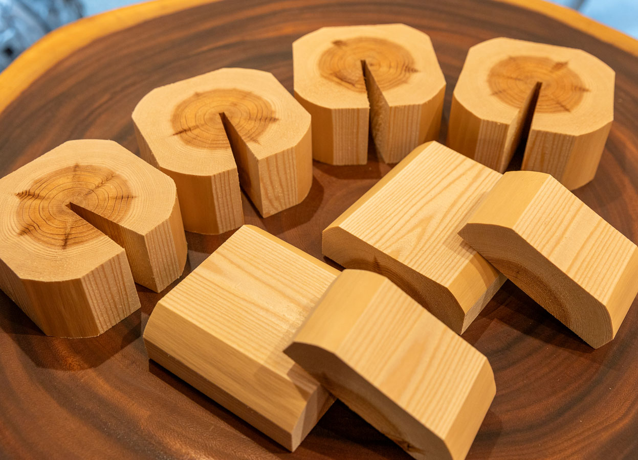 「みやこ杣木」の認証を受けた北山杉