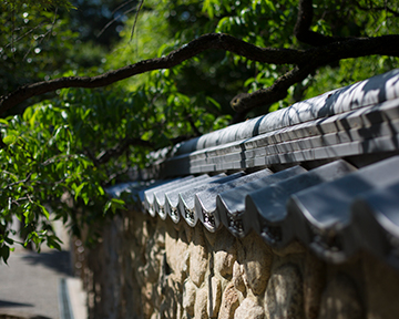 香雪美術館の御影塀
