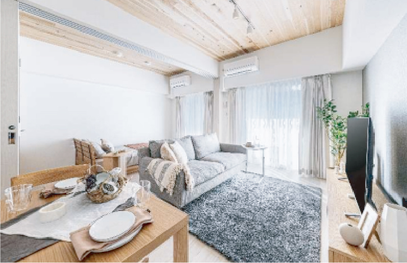 「MIデッキ」を採用した住戸内装