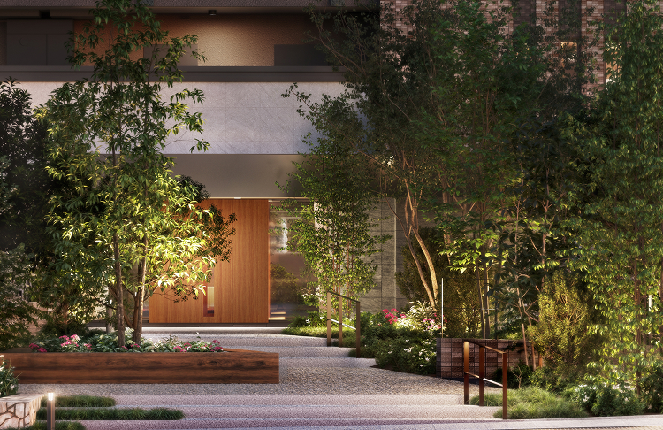 エントランス外観完成予想CG