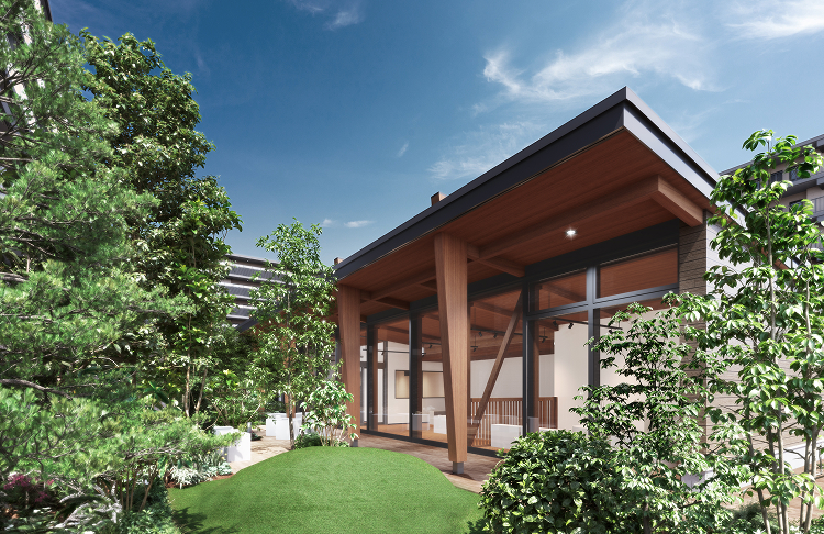 別棟共用棟「ナラシノヒュッテ」完成予想CG