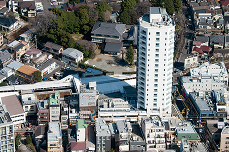 完成した『ザ・パークハウス 品川荏原町』。