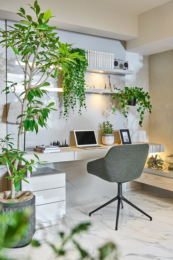 植物で集中力UP！緑視率を意識したインテリア