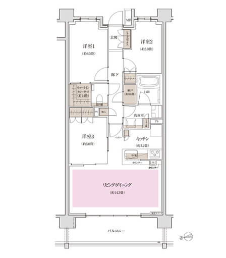 安全性に配慮して確保した退避スペース