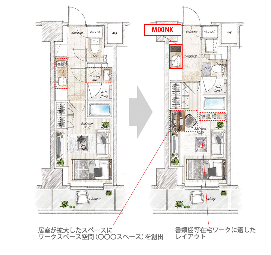 ミキシンク間取り図