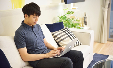 STEP1 会員登録:新築マンションの情報を優先的にお届けします