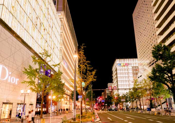 現地周辺の街並み