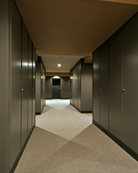 ホテルライクな内廊下