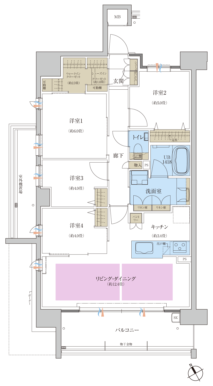 A3 type 間取り図