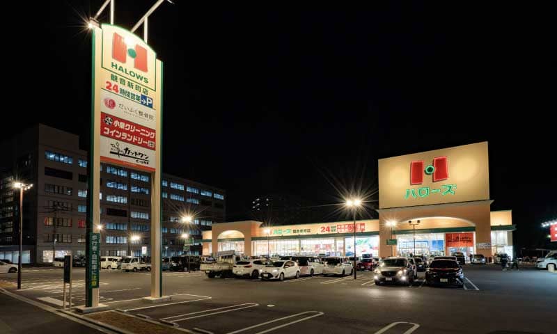夜の商業施設