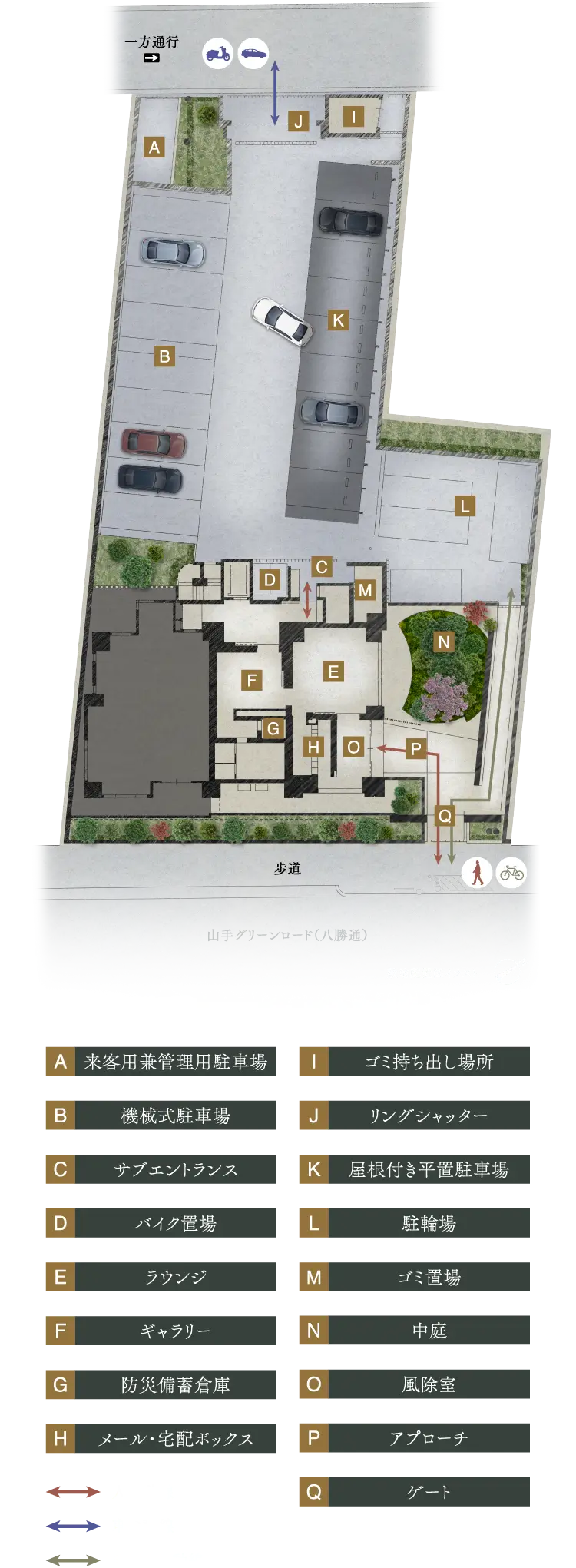 敷地配置イラスト図