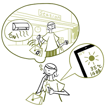 03今日は帰る時間も35℃を超えそうだ、駅に着いたらエアコンをONにしておこう。