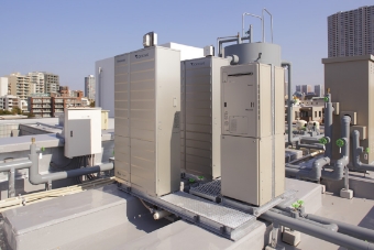 屋上に新設したエネファーム