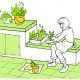 ベンチにもなる花台