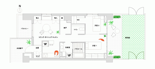 専有部の提案図面（コラム #63 より）