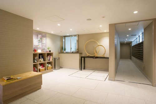 一階 共用部のメールボックス周り