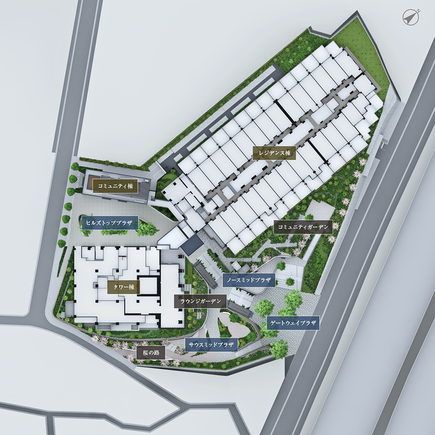 敷地配置図完成予想CG