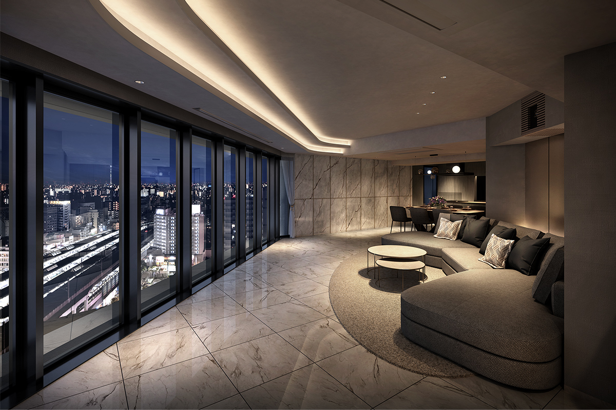 タワー棟 スカイラウンジ完成予想CG