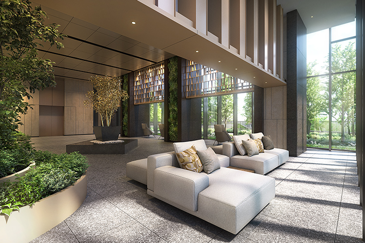 タワー棟 エントランスホール完成予想CG