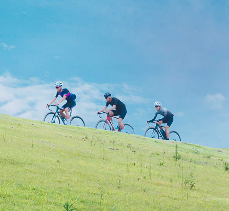 サイクリングをしている写真