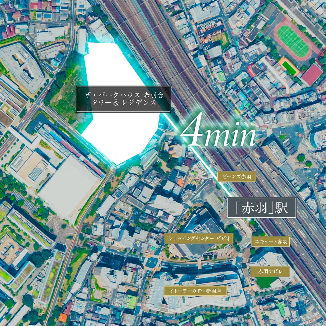 現地周辺航空写真