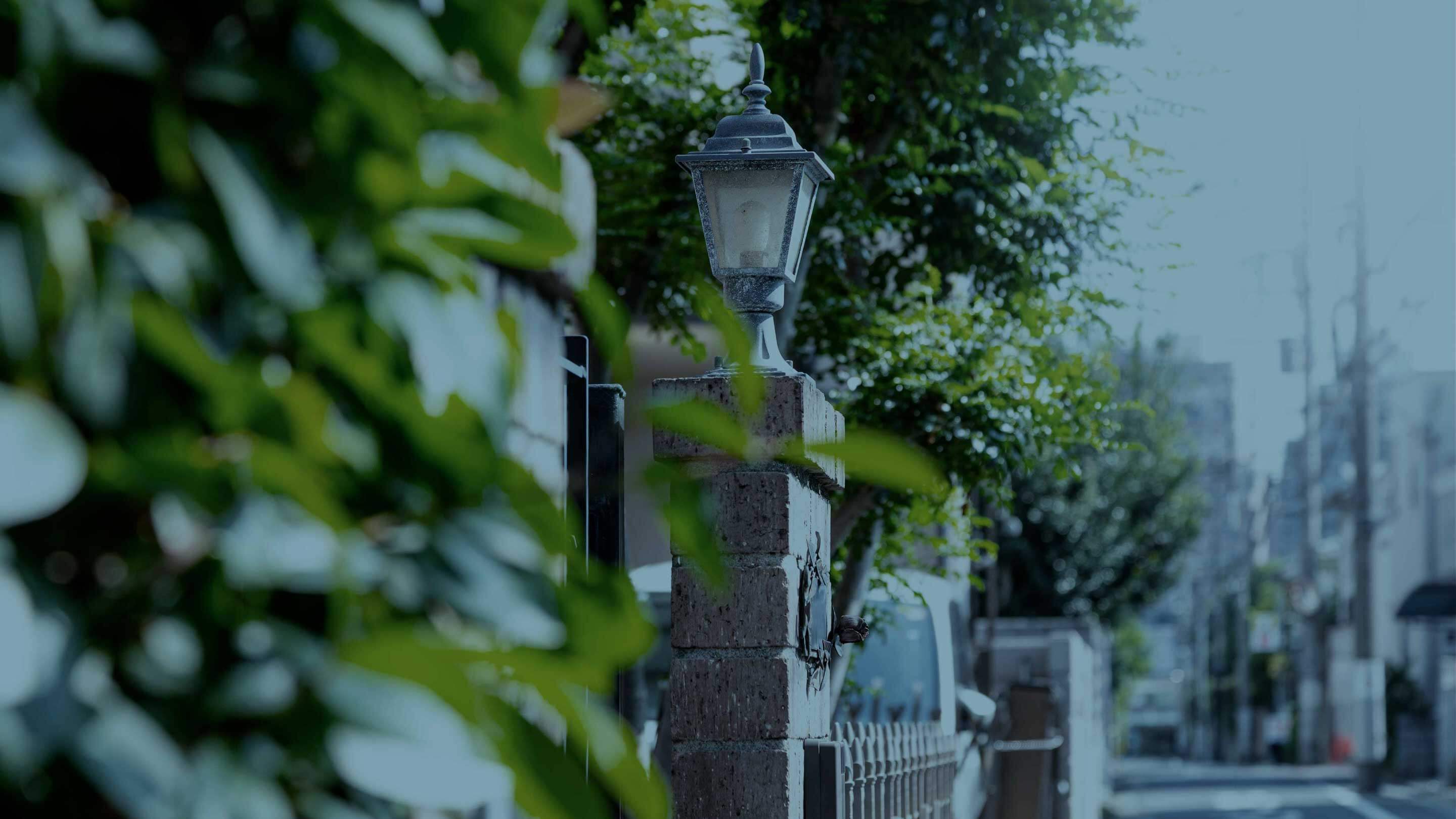 現地周辺の街並み