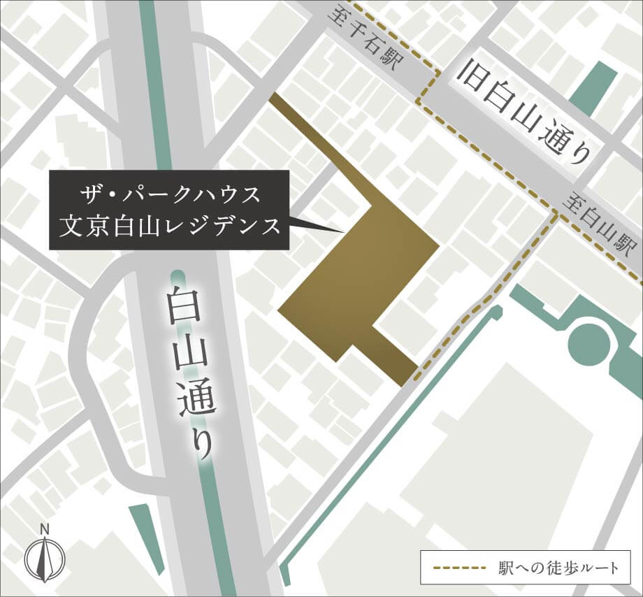 非ロードサイド立地概念図