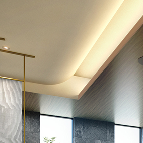 船底をイメージした天井