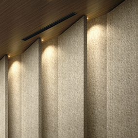 壁面は波を表現