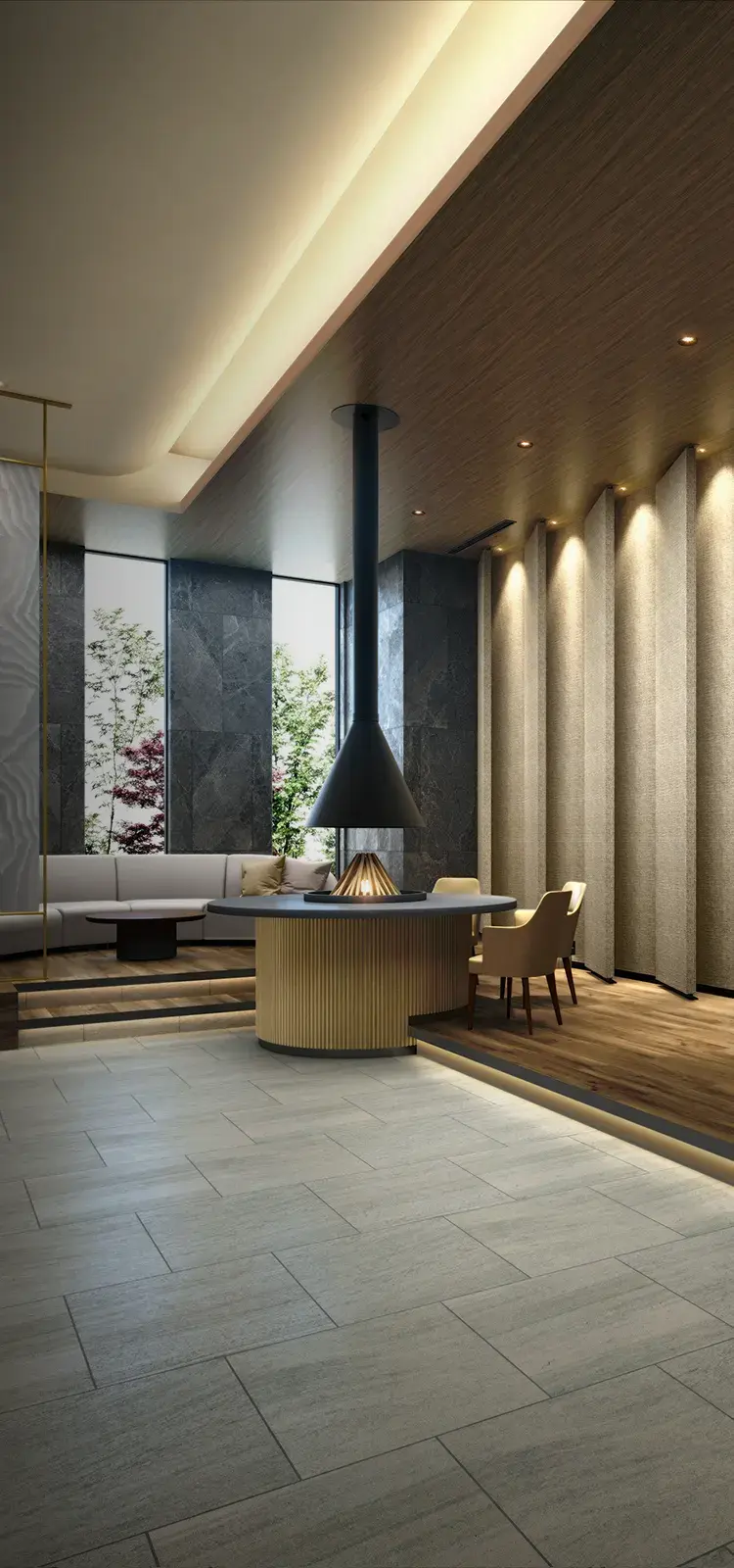 エントランスホール・ラウンジ完成予想CG