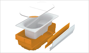 保温浴槽概念図