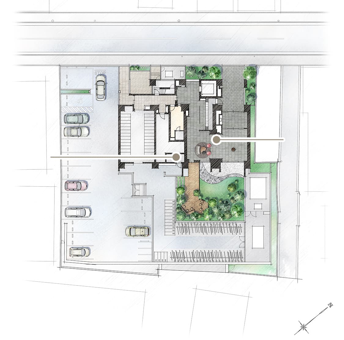 敷地配置イラスト